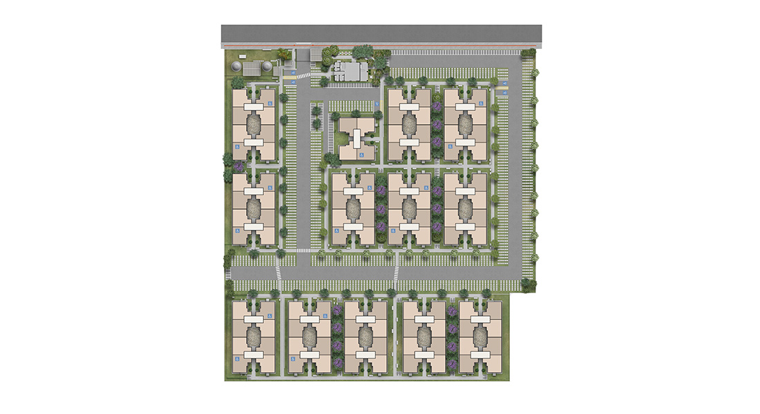 1 quarto - planta ponta do PARQUE LUSITÂNIA II - FASE I