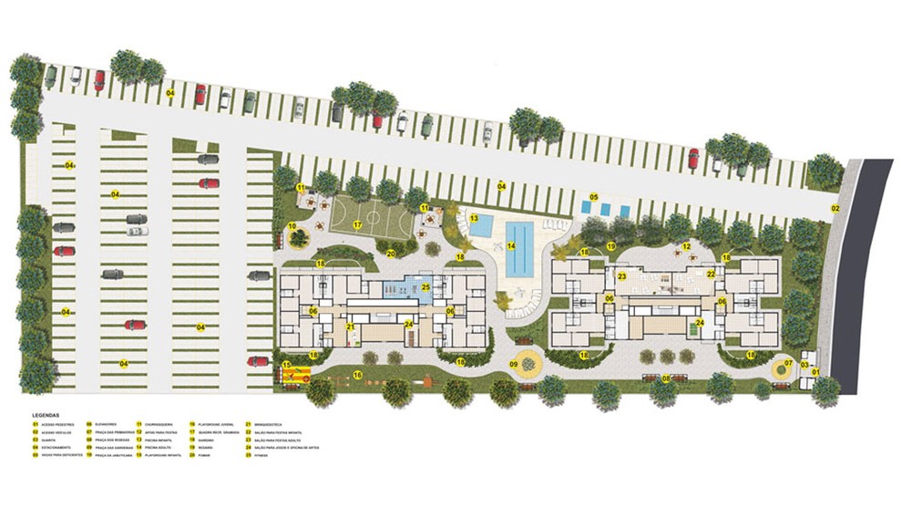 1 quarto - planta meio do FIT JD BOTANICO (SP)