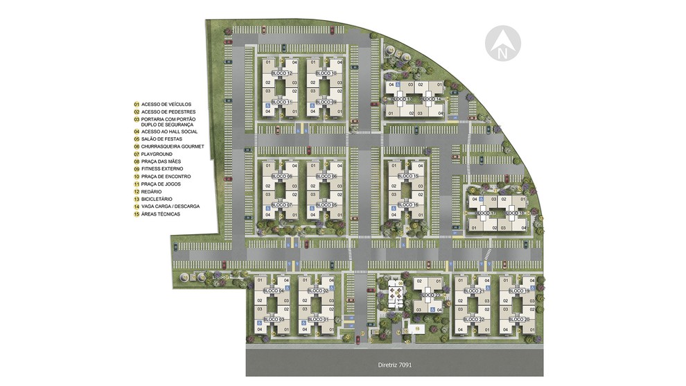 1 quarto - planta meio do CAMPO BELO - F1
