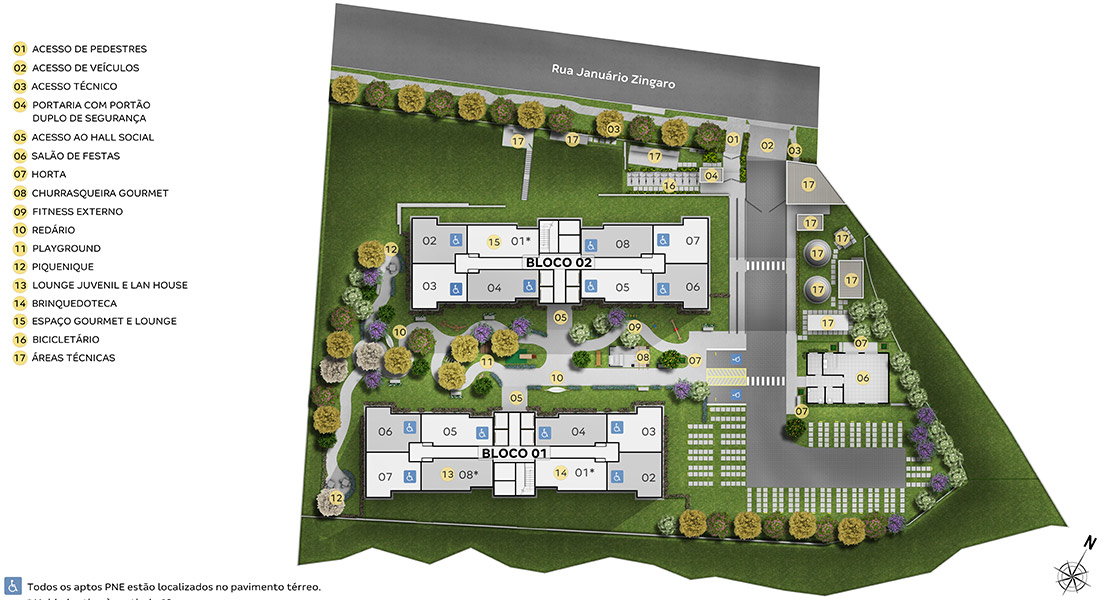1 quarto - planta meio do Allegro Campo Limpo