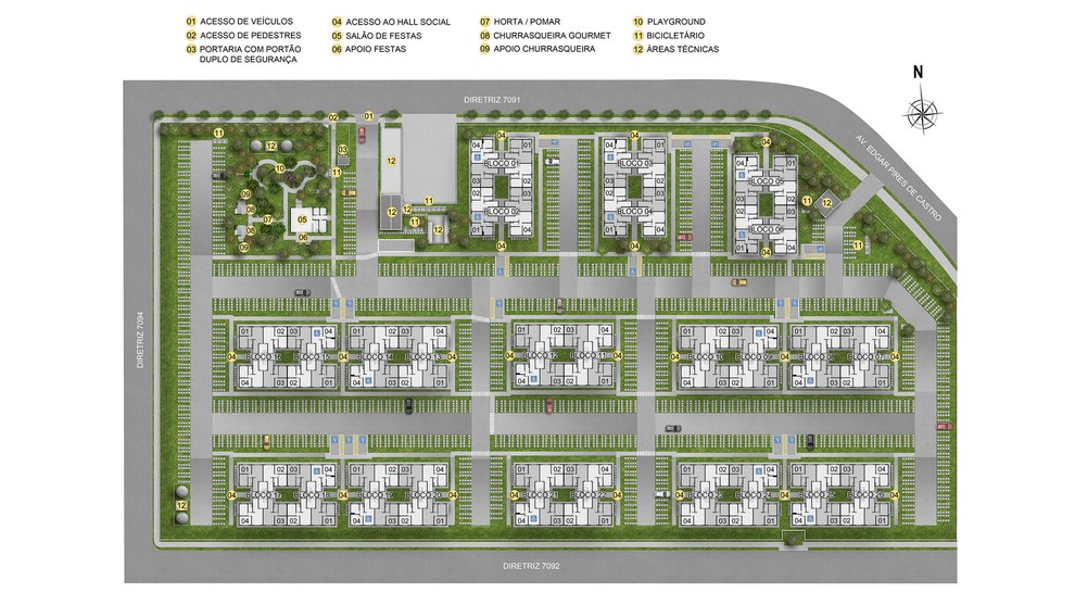 1 quarto - planta meio do PROVINCIA DO PORTO - F2