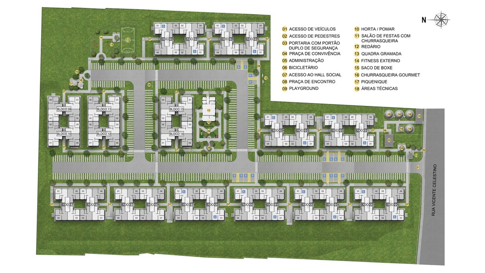1 quarto - planta ponta do RES VILA IMPERIAL F1