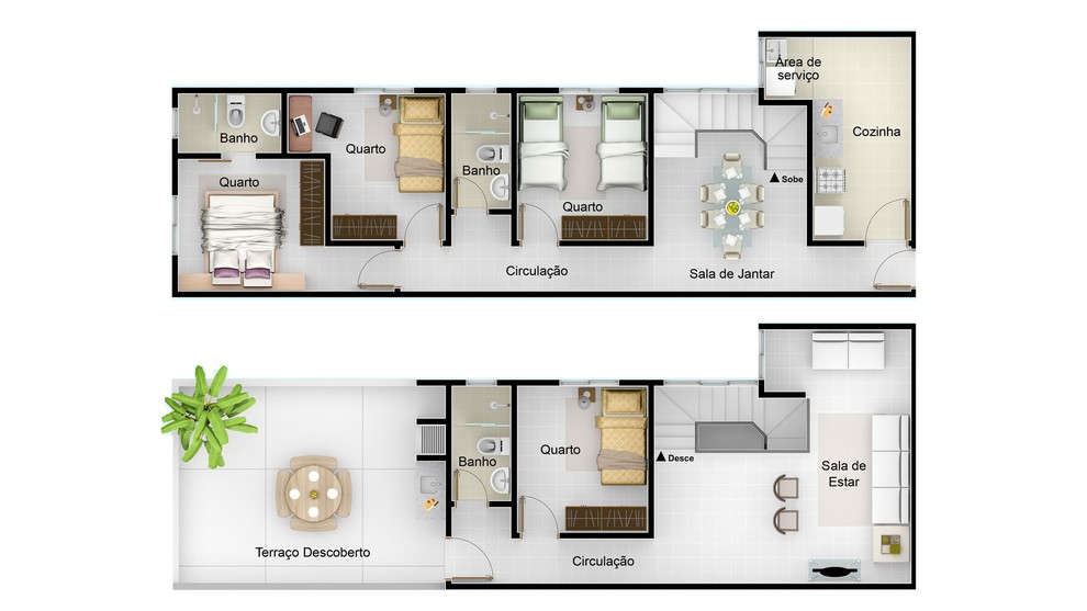 1 quarto - planta meio do RES SAN PIETRO LIFE