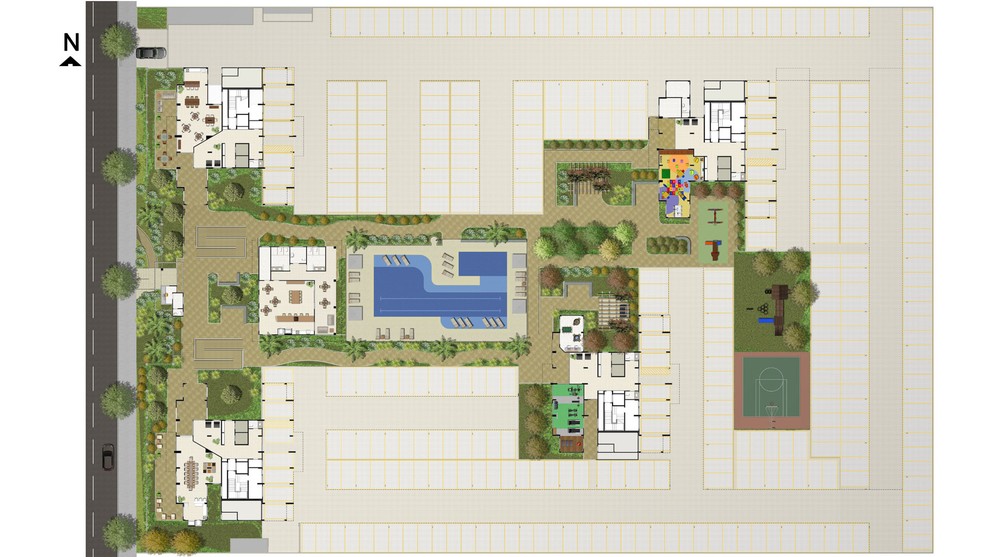 1 quarto - planta ponta do TERRA BONITA