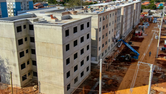 Fotos de obras no empreendimento JARDIM PARK CANOAS - F1 | Canoas | RS | foto 0 | tenda.com