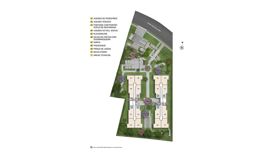 1 quarto - planta meio do Duo Interlagos