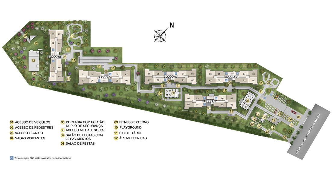 1 quarto - planta meio do ALPES - VILLA ITALIA
