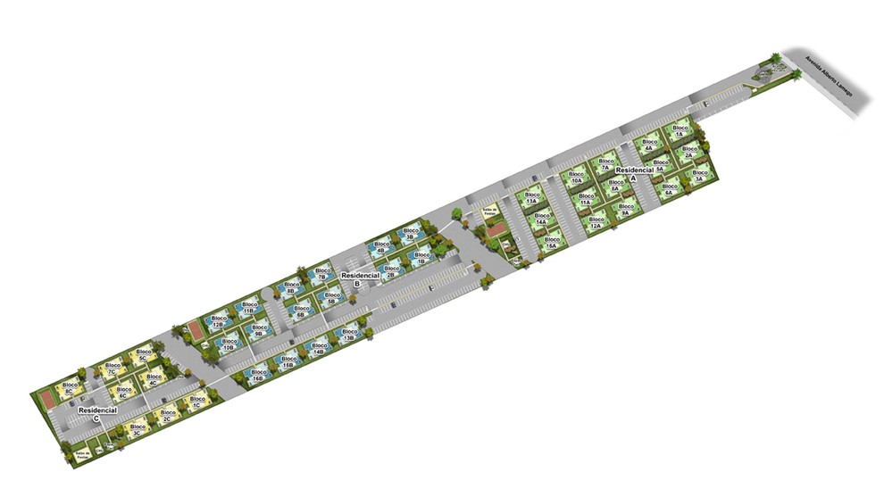 1 quarto - planta ponta do RES MONDRIAN LIFE