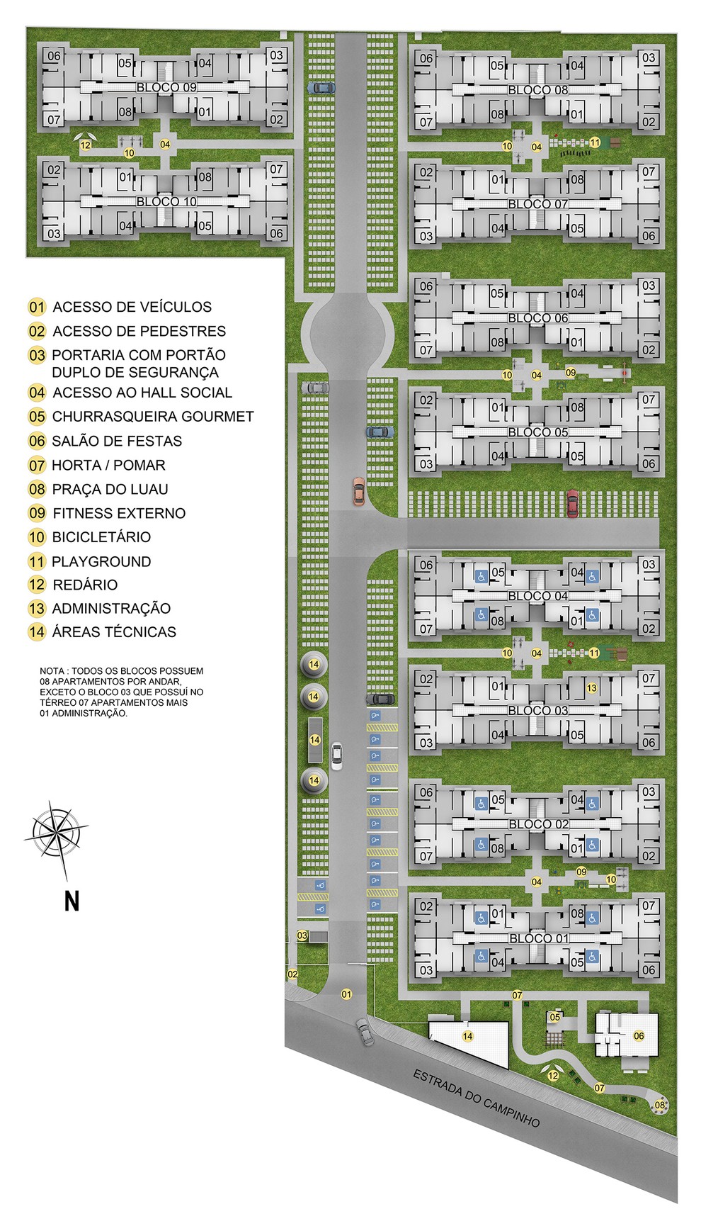 1 quarto - planta meio do RES BELA VIDA I - F1