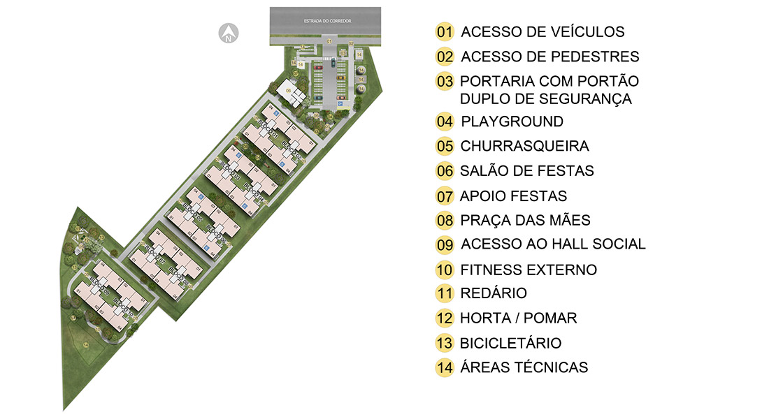 1 quarto - planta meio do ALPES - VILA SUICA